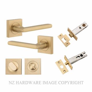 IVER 0458KPRIV60 BALTIMORE PRIVACY LATCH KITSET SQUARE ROSE BRUSHED BRASS