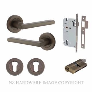 IVER 9211KENTR60KK BALTIMORE KEY-KEY ENTRANCE LOCK KITSET ROUND ROSE SIGNATURE BRASS