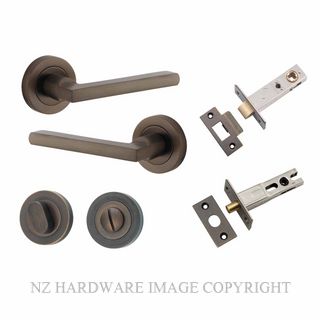 IVER 9211KPRIV60 BALTIMORE PRIVACY LATCH KITSET ROUND ROSE SIGNATURE BRASS