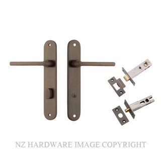 IVER 10726KPRIV60 BALTIMORE PRIVACY LATCH KITSET OVAL PLATE SIGNATURE BRASS