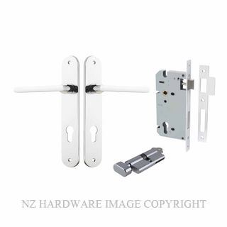 IVER 11726KENTR60KT BALTIMORE KEY-TURN ENTRANCE LOCK KITSET OVAL PLATE CHROME PLATE