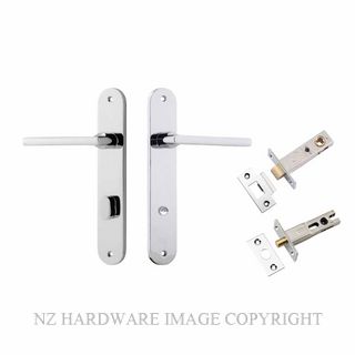 IVER 11726KPRIV60 BALTIMORE PRIVACY LATCH KITSET OVAL PLATE CHROME PLATE