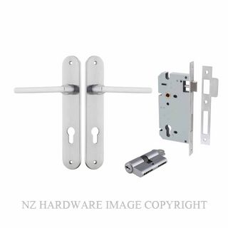 IVER 12226KENTR60KK BALTIMORE KEY-KEY ENTRANCE LOCK KITSET OVAL PLATE BRUSHED CHROME