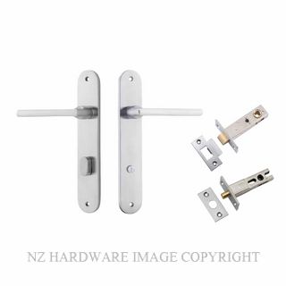 IVER 12226KPRIV60 BALTIMORE PRIVACY LATCH KITSET OVAL PLATE BRUSHED CHROME