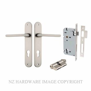 IVER 14726KENTR60KK BALTIMORE KEY-KEY ENTRANCE LOCK KITSET OVAL PLATE SATIN NICKEL
