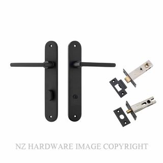 IVER 12726KPRIV60 BALTIMORE PRIVACY LATCH KITSET OVAL PLATE MATT BLACK