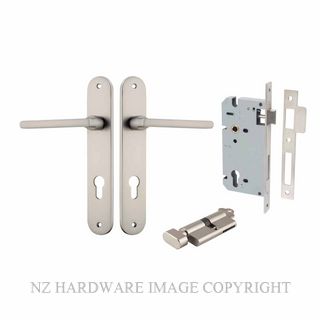 IVER 14726KENTR60KT BALTIMORE KEY-TURN ENTRANCE LOCK KITSET OVAL PLATE SATIN NICKEL