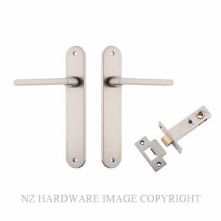 IVER 14726KPASS60 BALTIMORE PASSAGE LATCH KITSET OVAL PLATE SATIN NICKEL
