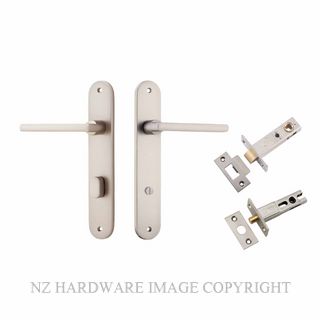 IVER 14726KPRIV60 BALTIMORE PRIVACY LATCH KITSET OVAL PLATE SATIN NICKEL
