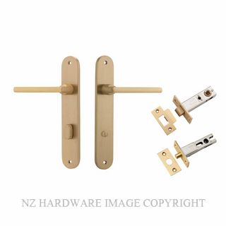IVER 15226KPRIV60 BALTIMORE PRIVACY LATCH KITSET OVAL PLATE BRUSHED BRASS