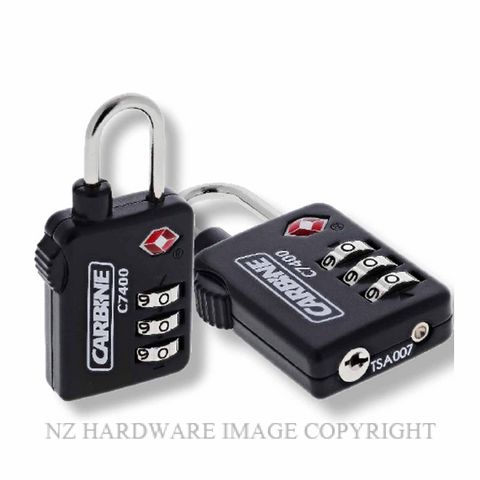 CARBINE C7400-DP 3 WHEEL COMBINATION PADLOCK