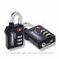 CARBINE C7400-DP 3 WHEEL COMBINATION PADLOCK