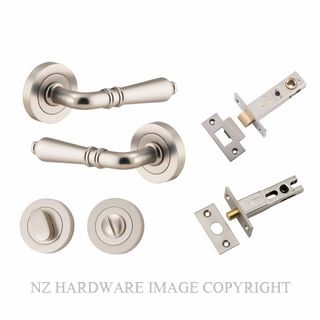 IVER 9209KPRIV60 SARLAT PRIVACY LATCH KITSET ROUND ROSE SATIN NICKEL