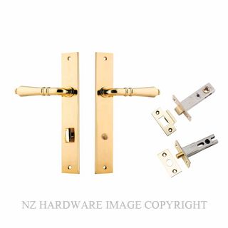 IVER 10200KPRIV60 SARLAT PRIVACY LATCH KITSET RECTANGULAR PLATE POLISHED BRASS