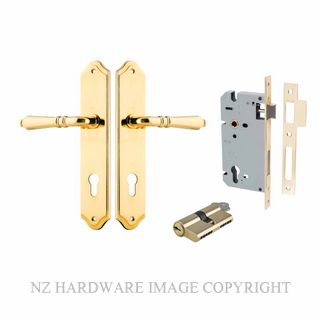 IVER 10212KENTR60KK SARLAT KEY-KEY ENTRANCE LOCK KITSET SHOULDERED PLATE POLISHED BRASS