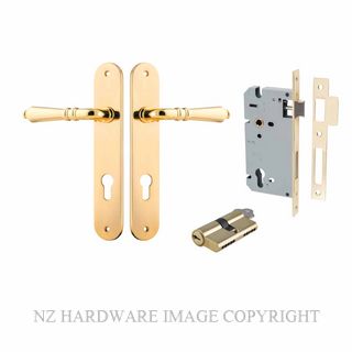 IVER 10224KENTR60KK SARLAT KEY-KEY ENTRANCE LOCK KITSET OVAL PLATE POLISHED BRASS