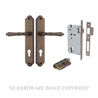 IVER 10712KENTR60KK SARLAT KEY-KEY ENTRANCE LOCK KITSET SHOULDERED PLATE SIGNATURE BRASS