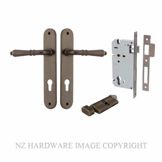 IVER 10724KENTR60KT SARLAT KEY-TURN ENTRANCE LOCK KITSET OVAL PLATE SIGNATURE BRASS