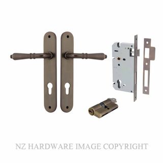 IVER 10724KENTR60KK SARLAT KEY-KEY ENTRANCE LOCK KITSET OVAL PLATE SIGNATURE BRASS