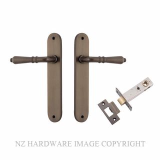 IVER 10724KPASS60 SARLAT PASSAGE LATCH KITSET OVAL PLATE SIGNATURE BRASS