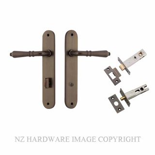 IVER 10724KPRIV60 SARLAT PRIVACY LATCH KITSET OVAL PLATE SIGNATURE BRASS