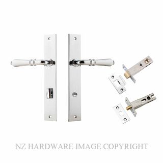 IVER 11700KPRIV60 SARLAT PRIVACY LATCH KITSET RECTANGULAR PLATE CHROME PLATE