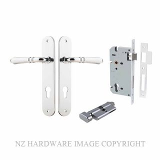 IVER 11724KENTR60KT SARLAT KEY-TURN ENTRANCE LOCK KITSET OVAL PLATE CHROME PLATE