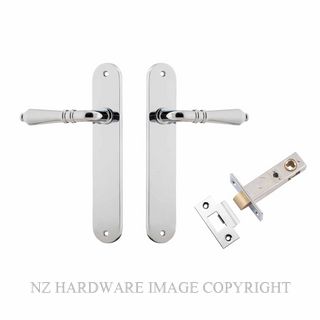 IVER 11724KPASS60 SARLAT PASSAGE LATCH KITSET OVAL PLATE CHROME PLATE