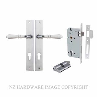IVER 12200KENTR60KK SARLAT KEY-KEY ENTRANCE LOCK KITSET RECTANGULAR PLATE BRUSHED CHROME