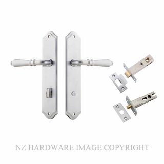 IVER 12212KPRIV60 SARLAT PRIVACY LATCH KITSET SHOULDERED PLATE BRUSHED CHROME