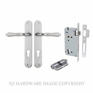 IVER 12224KENTR60KK SARLAT KEY-KEY ENTRANCE LOCK KITSET OVAL PLATE BRUSHED CHROME