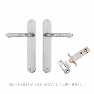 IVER 12224KPASS60 SARLAT PASSAGE LATCH KITSET OVAL PLATE BRUSHED CHROME