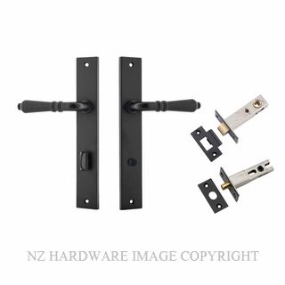 IVER 12700KPRIV60 SARLAT PRIVACY LATCH KITSET RECTANGULAR PLATE MATT BLACK