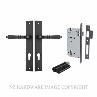 IVER 12700KENTR60KK SARLAT KEY-KEY ENTRANCE LOCK KITSET RECTANGULAR PLATE MATT BLACK
