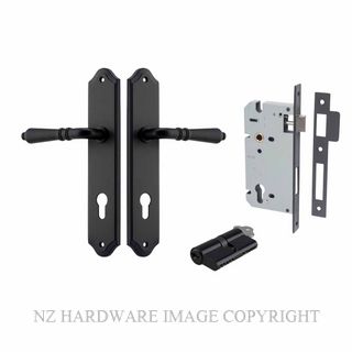 IVER 12712KENTR60KK SARLAT KEY-KEY ENTRANCE LOCK KITSET SHOULDERED PLATE MATT BLACK