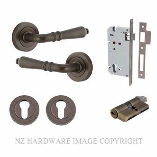 IVER 9201KENTR60KK SARLAT KEY-KEY ENTRANCE LOCK KITSET ROUND ROSE SIGNATURE BRASS