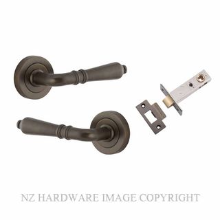 IVER 9201KPASS60 SARLAT PASSAGE LATCH KITSET ROUND ROSE SIGNATURE BRASS