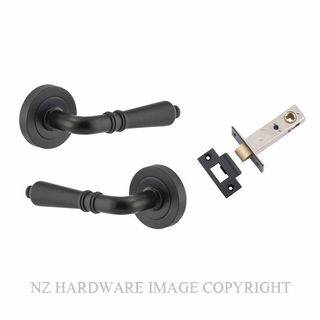 IVER 9203KPASS60 SARLAT PASSAGE LATCH KITSET ROUND ROSE MATT BLACK