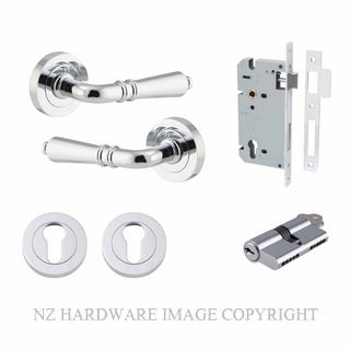 IVER 9204KENTR60KK SARLAT KEY-KEY ENTRANCE LOCK KITSET ROUND ROSE CHROME PLATE