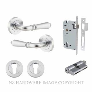 IVER 9205KENTR60KK SARLAT KEY-KEY ENTRANCE LOCK KITSET ROUND ROSE BRUSHED CHROME