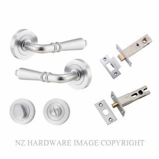 IVER 9205KPRIV60 SARLAT PRIVACY LATCH KITSET ROUND ROSE BRUSHED CHROME