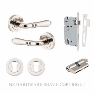 IVER 9208KENTR60KK SARLAT KEY-KEY ENTRANCE LOCK KITSET ROUND ROSE POLISHED NICKEL