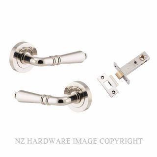 IVER 9208KPASS60 SARLAT PASSAGE LATCH KITSET ROUND ROSE POLISHED NICKEL
