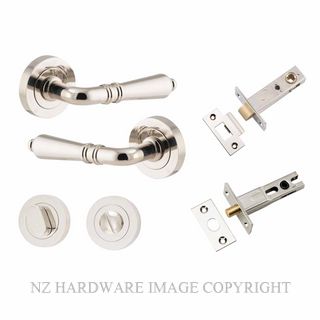 IVER 9208KPRIV60 SARLAT PRIVACY LATCH KITSET ROUND ROSE POLISHED NICKEL