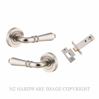 IVER 9209KPASS60 SARLAT PASSAGE LATCH KITSET ROUND ROSE SATIN NICKEL
