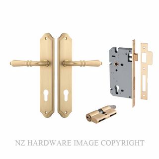 IVER 15212KENTR60KK SARLAT KEY-KEY ENTRANCE LOCK KITSET SHOULDERED PLATE BRUSHED BRASS