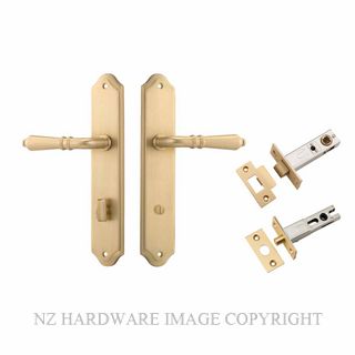 IVER 15212KPRIV60 SARLAT PRIVACY LATCH KITSET SHOULDERED PLATE BRUSHED BRASS