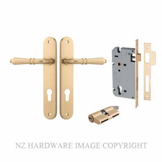 IVER 15224KENTR60KK SARLAT KEY-KEY ENTRANCE LOCK KITSET OVAL PLATE BRUSHED BRASS