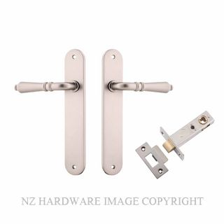 IVER 14724KPASS60 SARLAT PASSAGE LATCH KITSET OVAL PLATE SATIN NICKEL
