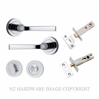 IVER 0324KPRIV60 ANNECY PRIVACY LATCH KITSET ROUND ROSE CHROME PLATE